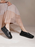 namcoverse Women Summer Vintage Solid Genuine Leather Flat Shoes QW1042