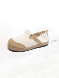 namcoverse Women Ethnic Summer Linen Cotton Flat Shoes KL1035