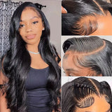 Wear and Go Glueless Body Wave Bob Wigs for Women Undetectable 4x4 Ready To Go Human Hair Wigs Pre Cut Lace Closure Wig