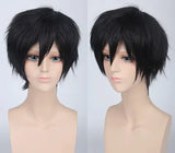 Teenage Reversed Short Hair Colorful Versatile Men's Wig