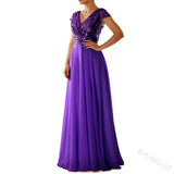 NAMCOVERSE Summer New Foreign Trade Dress Wish  New V-neck Sequins Chiffon Stitching Evening Long Dress