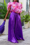 namcoverse Floral Print Rocking Ruffles Design T-Shirt