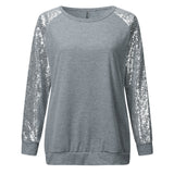 NAMCOVERSE  sequined knitted sweater women's popular 2025 2025 trade, round neck long-sleeved versatile straight top, large size spot