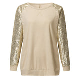 NAMCOVERSE  sequined knitted sweater women's popular 2025 2025 trade, round neck long-sleeved versatile straight top, large size spot