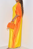 namcoverse Gradient Undeniable High Split Maxi Dress