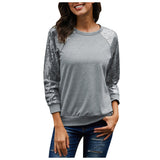 NAMCOVERSE  sequined knitted sweater women's popular 2025 2025 trade, round neck long-sleeved versatile straight top, large size spot