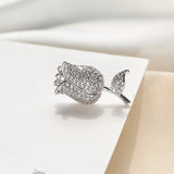 2025 Japan and South Korea summer temperament light luxury small brooch pink zircon anti-light brooch skirt collar buckle rose spike needle