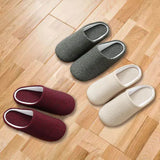 Slipper Men Indoor Fluffy Warm Winner Autumn Cotton Thick Furry Soft Ind Room Flat NonSlipStriped Bottom 240615