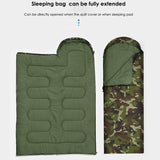 Ultra-Warm Camo Sleeping Bag - Waterproof, Thickened Insulation for Camping, Hiking & Hunting | Perfect for Spring, Fall & Winter Camping Comforter Set