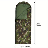 Ultra-Warm Camo Sleeping Bag - Waterproof, Thickened Insulation for Camping, Hiking & Hunting | Perfect for Spring, Fall & Winter Camping Comforter Set