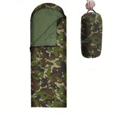 Ultra-Warm Camo Sleeping Bag - Waterproof, Thickened Insulation for Camping, Hiking & Hunting | Perfect for Spring, Fall & Winter Camping Comforter Set