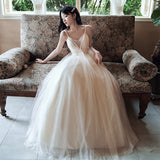 Evening dress 2025 spring new gray gradual change suspender annual meeting birthday party super fairy banquet dress dress girl