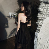Black dress small evening dress 2025 new banquet temperament Hepburn style celebrity birthday can usually wear dresses