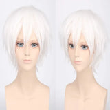 Teenage Reversed Short Hair Colorful Versatile Men's Wig