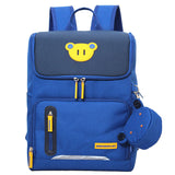 Krmomoailey Manufacturer Korean Style Children Backpack Primary School Student Schoolbag Burden-Relieving Backpack Oxford Cloth Ma0106