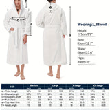 SIORO Men's Robes Big And Tall Terry Cloth Bathrobe Cotton Towel Hooded Full Length Housecoat Hot Tub Bath Spa Sleepwear M-2XL