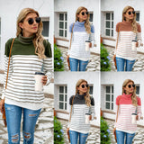 NAMCOVERSE ebay hot sale new autumn and winter high quality striped splicing fleece sweater turtleneck primer sweater spot