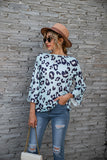 NAMCOVERSE New  wish 2025 2025 trade hot sale leopard print print round neck nine-point horn sleeve T-shirt real spot