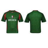 Sell American Cup Mexico Soccer Jersey Quick Dry Mexico Football Shirt Print Name Number Soccer Wear 100% Polyester Uniform 240709