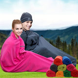 Ultra-Lightweight Polar Fleece Sleeping Bag - Portable, Compact, and Warm Sleeping Bags for Outdoor Camping, Hiking, and Backpacking - Perfect for Cold Weather Adventures!