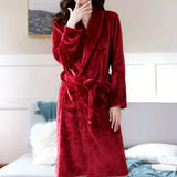 Ultra-Soft Flannel Bathrobe - Cozy & Comfortable, Perfect for Bedroom, Bathroom, and Poolside Use