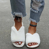 Slippers Women  Autumn And Winter Indoor Fuzzy Female Fluffy Slipper Ladies Soft Plush House