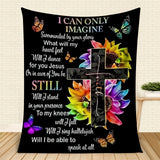 1pc Cozy Cross Slogan Print Throw Blanket - Ultra-Soft, Warm, and Lightweight for Travel, Sofa, Bed, Office, and Home Decor - Perfect Birthday and Holiday Gift for Boys, Girls, and Adults, Suitable for All Seasons