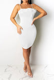 namcoverse Solid Color Feather Elegant Bodycon Mini Dress