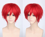 Teenage Reversed Short Hair Colorful Versatile Men's Wig