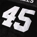 Movie PERMIAN Football Jersey MILES #45 Mens American Rugby Clothing Breathable Tops Quick Drying Sewing Soccer Jerseys Black 240716