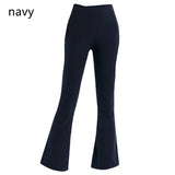 yoga grooves Slim fit flared pants women Tight cropped pants summer high-waisted tight-fitting belly show figure sports yogas Sports fitness breathability pant