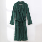 Ultra-Soft Flannel Bathrobe - Cozy & Comfortable, Perfect for Bedroom, Bathroom, and Poolside Use