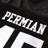 Movie PERMIAN Football Jersey MILES #45 Mens American Rugby Clothing Breathable Tops Quick Drying Sewing Soccer Jerseys Black 240716