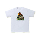 Women's and men's T-shirts Baggy Fat Edition 100% cotton summer camo breathable multi-functional high street trend T-shirt bathing ape