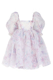 namcoverse Floral Print Girly Princess Mini Dress