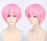 Teenage Reversed Short Hair Colorful Versatile Men's Wig