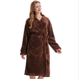 Soft and Warm Bathrobe: Plush Terry Robe for Home Use - Available in One Size (29-47 inches)