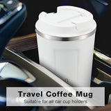 17.2oz Stainless Steel Vacuum Insulated Travel Mug - Double Wall, Reusable Tumbler for Coffee, Tea & Soda - Keeps Drinks Hot or Cold All Day