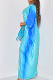 namcoverse Gradient Undeniable High Split Maxi Dress