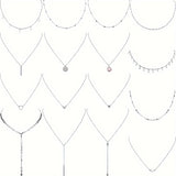 16-Piece Set Bohemian Simple Star Necklace Assortment, Versatile For Daily Wear & Special Occasions, Boho & Minimalist Style