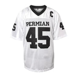 Movie PERMIAN Football Jersey MILES #45 Mens American Rugby Clothing Breathable Tops Quick Drying Sewing Soccer Jerseys Black 240716