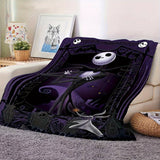 Ultra-Soft Disney Nightmare Before Christmas Flannel Throw Blanket - Perfect For Couch, Bed, And Gifts | Hd Printed, Machine Washable | Cozy & Versatile For All Seasons