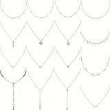 16-Piece Set Bohemian Simple Star Necklace Assortment, Versatile For Daily Wear & Special Occasions, Boho & Minimalist Style