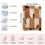 1pc Animal Fur Digital Print Flannel Blanket, Soft And Warm Comfort Throw For Bedroom, Living Room, Office, Travel - Multi-Use Bedspread, Towel Wrap