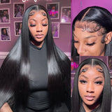 Wear Go Glueless 5x5 Closure HD Lace Straight Wig with Secure 3D Dome Cap Lace Front Wigs Human Hair Lace Frontal Wig for Women