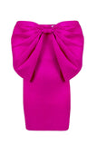 namcoverse Solid Color Pretty Bowknot Mini Dress