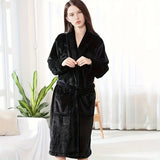 Ultra-Soft Flannel Bathrobe - Cozy & Comfortable, Perfect for Bedroom, Bathroom, and Poolside Use