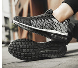 namcoverse  Unisex Breathable Air-Cushion Sneakers Flying Woven Lace-Up Outdoor Casual Running Shoes Zapatillas Hombre