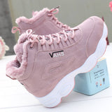 namcoverse  New Style Designer Sneakers Woman Plus Velvet Warm Snow Boots Women's Shoes Autumn Winter Flat White Shoes Casual Cotton Shoes