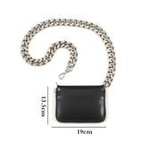 namcoverse - Luxury Women Totes ins hot style thick metal chain shoulder bag bike wallet mini bag coin purse Fashion chest pack Strap Clutch